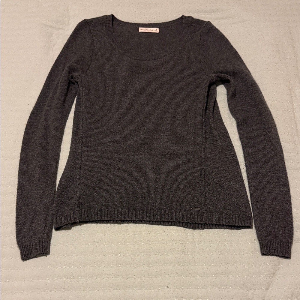 Abercrombie & Fitch Charcoal Crew Neck Sweater
